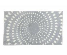 SCHÃNER WOHNEN-Kollektion, Mauritius, Badteppich, Badematte, Badvorleger, Design Kreise - hellgrau, Oeko-Tex 100 zertifiziert, 60 x 60 cm