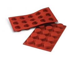 Unbekannt Silikomart Silikonform fÃ¼r Petit-Fours,Â 40Â mm, Farbe:Â Terracotta
