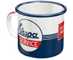Nostalgic-Art 43214 Vespa-Service | Retro Emaille-Becher | Vintage Geschenk-Tasse | Outdoor Geschirr