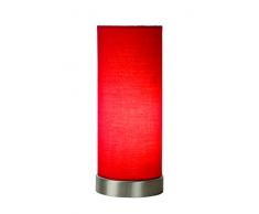 Lucide TUBI - Tischlampe - Ã 10,5 cm - E14 - Rot