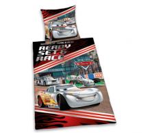 Herding 442936050412 BettwÃ¤sche Cars, Kopfkissenbezug: 80 x 80 cm und Bettbezug: 135 x 200 cm, 100 % Baumwolle, Renforce