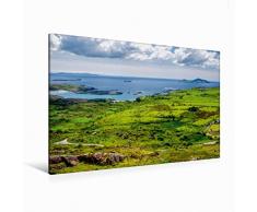Premium Textil-Leinwand 120 x 80 cm Quer-Format View on Scariff Islands, Ring of Kerry, Irland | Wandbild, HD-Bild auf Keilrahmen, Fertigbild auf hochwertigem Vlies, Leinwanddruck von Matthias Klenke