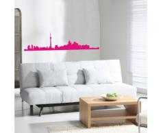 INDIGOS 4052166101936 Wandtattoo w516 Skyline Toronto Wandaufkleber 120 x 31 cm, rosa