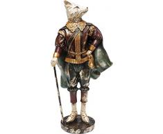 Kare Design Deko Objekt Musketeer Fox, lustige Tier Figur, bekleideter Fuchs als Deko Skulptur, (H/B/T) 40x19x13,5cm