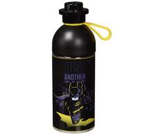 LEGO Batman Trinkflasche, Trink-/Sportflasche, 500 ml, zum Befüllen mit Eis, schwarz