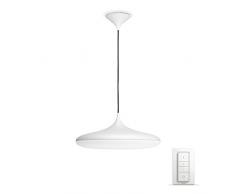 Philips 4076131P7 Hue LED Pendelleuchte Cher inkl. Dimmschalter, dimmbar, alle Weißschattierungen, steuerbar via App, weiß, kompatibel mit Amazon Alexa (Echo, Echo Dot)