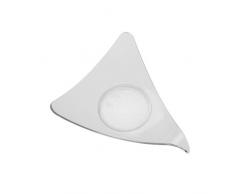 Papstar Fingerfood Dreieck Schale / Schüssel dreieckig (50 Stück), 7.7 x 9.5 x 9.5 cm, aus glasklarem Kunststoff, geeignet für Feste und Geburtstagspartys, #11209