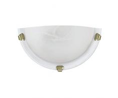 EGLO SALOME Wandleuchte, Stahl, E27, 60 W, brüniert