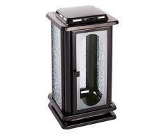 Laterne aus Edelstahlblech Schwarz