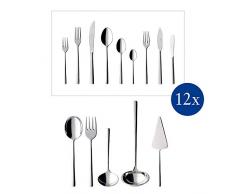 Villeroy & Boch - Piemont Tafelbesteck, 113 tlg., für bis zu 12 Personen, Edelstahl, spülmaschinengeeignet