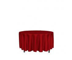 Soleil docre Tischdecke mit Fleckschutz rund 180 cm ALIX rot