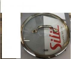 Silit Passion Topfdeckel 20 cm, Glasdeckel mit Metallgriff, hitzebeständiges Glas, spülmaschinengeeignet