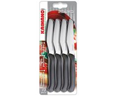 Kaimano KTS034012N Italicus Pizzamesser, Edelstahl, Schwarz
