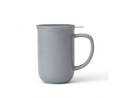 VIVA scandinavia-Balance Tee Tasse (0,5l), Porzellan, Blau Grau, 13.2 x 9 x 14,2 cm