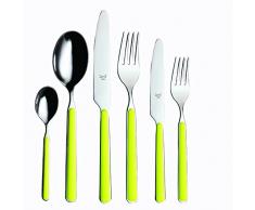 Mepra SPA 10L722036 Besteckgarnitur, Design Millenium Zitronengelb, 36-teilig