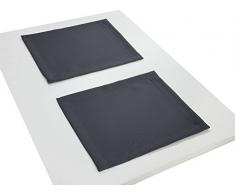 Adam Uni Collection Tischset, Bio Baumwolle, Dunkelblau, 30 x 40 cm, 2-Einheiten