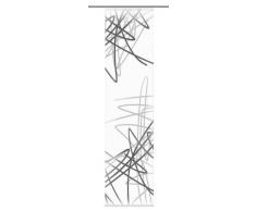 Home fashion 87155-703 Schiebevorhang Digitaldruck Owen, Seidenoptik, 245 x 60 cm, grau