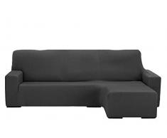 Martina Home Sofaüberwurf Chaiselongue, elastisch, Nairobi, Grau, Kurze Arme von 240 bis 280 cm