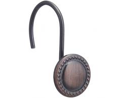 AmazonBasics – Haken für Duschvorhang, Perlenkreis, Bronze mit Ölschliff