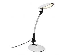 Brilliant Sheldon LED Schreibtischleuchte 53cm schwenkbar schwarz/weiß Büro 4000K kaltweiß 715 Lumen, LED integriert