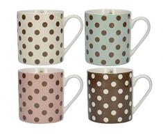 Katie Alice Cottage Flower 4er Set feine Porzellan-Tassen, 330 ml (12 fl oz)