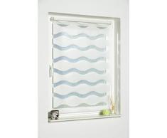 K-home Klemmfix Doppelrollo Welle ohne Bohren - Weiß 40 cm x 200 cm (B x L)