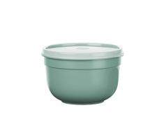 Emsa N1081000 Superline Frischhaltedose, Schüssel: Kunststoff (PP), Pudergrün 16,5 x 16,5 x 10,6 cm, 1,25 L