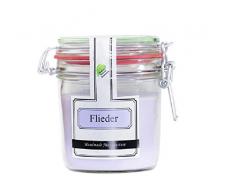 Parfüme Boutique Duftglas-L-Flieder Duftkerze im Vintage Glas, 13 x 13 x 12 cm