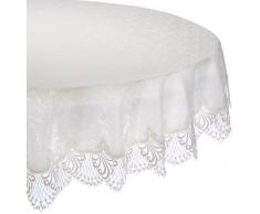Plauener Spitze by Modespitze 3086E_14_120 Tischdecke Nizza E, Größe 120 cm, rund
