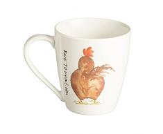 Price & Kensington - Tasse, Henkeltasse, Mug, Becher, Kaffeebecher - Back To Front - Huhn, Henne - 350 ml - Porzellan
