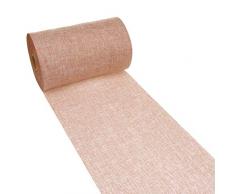 Deko AS GmbH Tischläufer Shabby Chic in Leinenoptik 20cm - Kupfer - 25m - 69-200-25-9