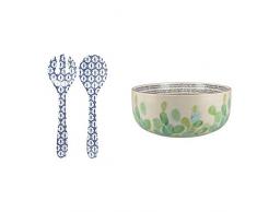 Creative Tops Salatschüssel Drift, Beige & Drift Salat Server Set, blau