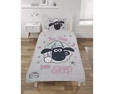 Shaun the Sheep Bettwäsche-Set, Polycotton, Mehrfarbig, Einzelbett