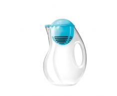Move Collective LLC sser Bobble Jug 2 Liter Wa-sserfilter-Karaffe mit Aktivkohlefilter, Kunststoff, blau, 17 x 11.5 x 26.4 cm