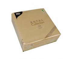 Papstar, 50 Servietten ROYAL Collection 1/4-Falz 40 cm x 40 cm sand, #82360