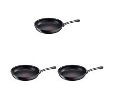 Tefal Talent Pro Pfannenset, bestehend aus 28 cm + 24 cm + 20 cm, induktionsgeeignet, antihaftversiegelt, schwarz