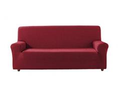 Zebra Textil Elastische Sofa-Husse Beta Größe 4 Sitzer (Von 210 bis 240 cm), Farbe Rot (Mehrere Farben verfügbar)