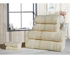 Rapport Handtuch-Set, cremefarben, 6-teilig
