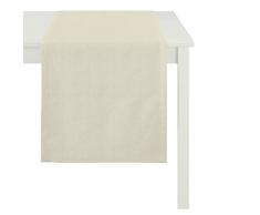 APELT Läufer, Polyester-Baumwolle, Hellgrau, 48 x 150 x 0.5 cm