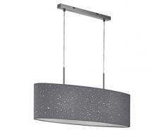 Fischer&Honsel Thor Pendelleuchte, Metall, 60 W, nickelfarben