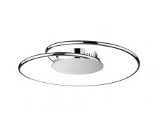 WOFI 9424.01.01.6450 A, Deckenleuchte, Metall, 16 watts, Integriert, Chrom, 45 x 45 x 13 cm
