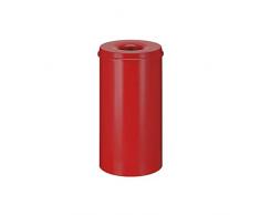 V-Part Selbstlöschender Papierkorb 50 Liter, rot