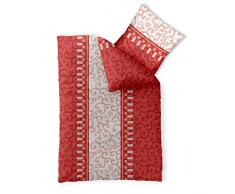 CelinaTex Fashion Jola Bettwäsche 135 x 200 cm 2teilig Baumwolle Ornamente Rot Weiß Orange