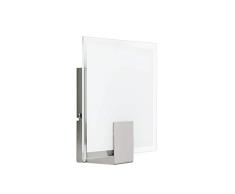 Brilliant Sonian Wandleuchte, 1-flammig, E14, 1 x 40 W, Metall / Glas, eisen / weiß 90324 / 13