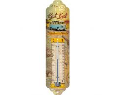 Nostalgic-Art Thermometer, Metall, Volkswagen Bulli - Let´s Get Lost, 6,5x28 cm