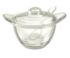 Guzzini Fratelli Gocce, BehÃ¤lter fÃ¼r ReibkÃ¤se/KonfitÃ¼re oder Zuckerdose mit LÃ¶ffel, SAN|Glass