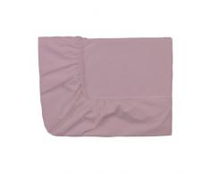 Essix Royal Line Spannbettlaken, Perkal-Baumwolle, Rose Poudre, 90 x 220 cm
