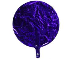 Amscan Folienballon Rund, Purple Circle(Metallic), 46cm