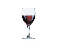 Arcoroc Elegance Rotweinkelch, Arc 37405, 245ml, ohne Füllstrich, 12 Stück
