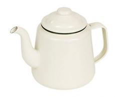 VICTOR Emaille Teekanne mit Rand, Grün